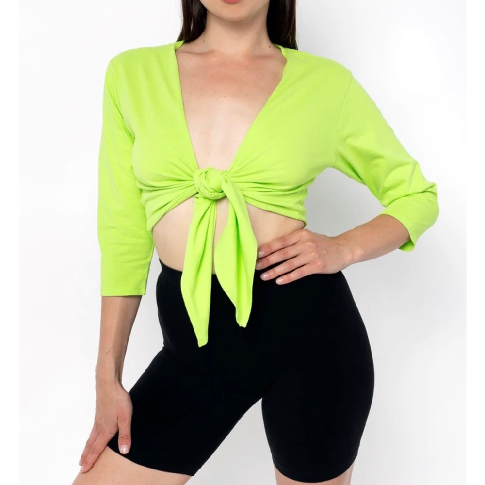 Los Angeles apparel LE WEEKEND TIE TOP